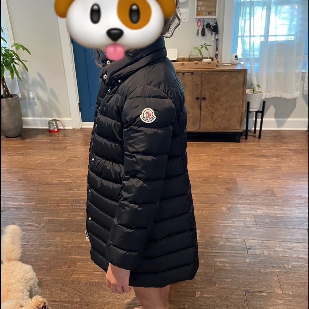 Moncler girl long jacket size 8
